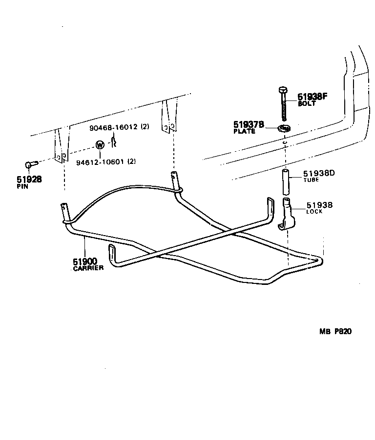  VAN |  SPARE WHEEL CARRIER