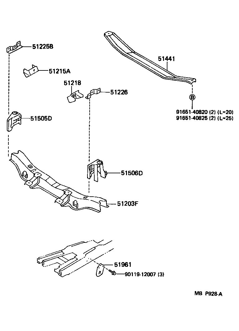  VAN |  SUSPENSION CROSSMEMBER UNDER COVER