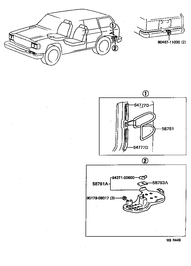  LAND CRUISER 62 |  TOOL BOX LICENSE PLATE BRACKET