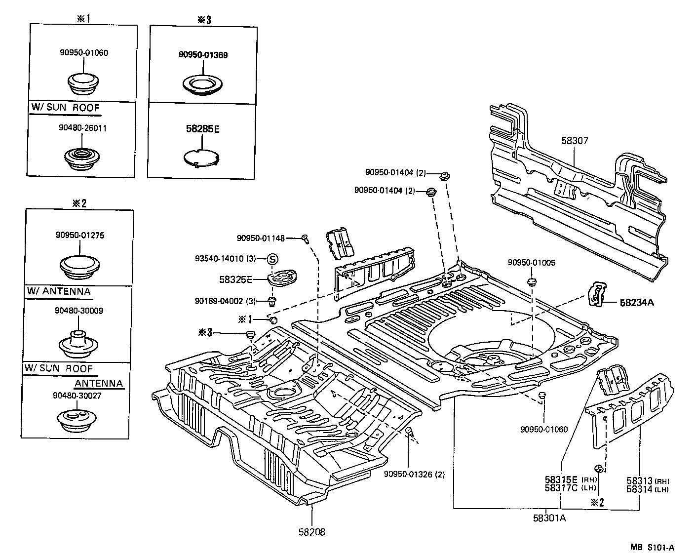  CAMRY NAP |  FLOOR PAN LOWER BACK PANEL
