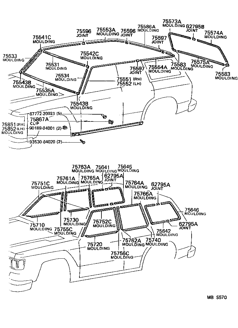  LAND CRUISER 62 |  MOULDING