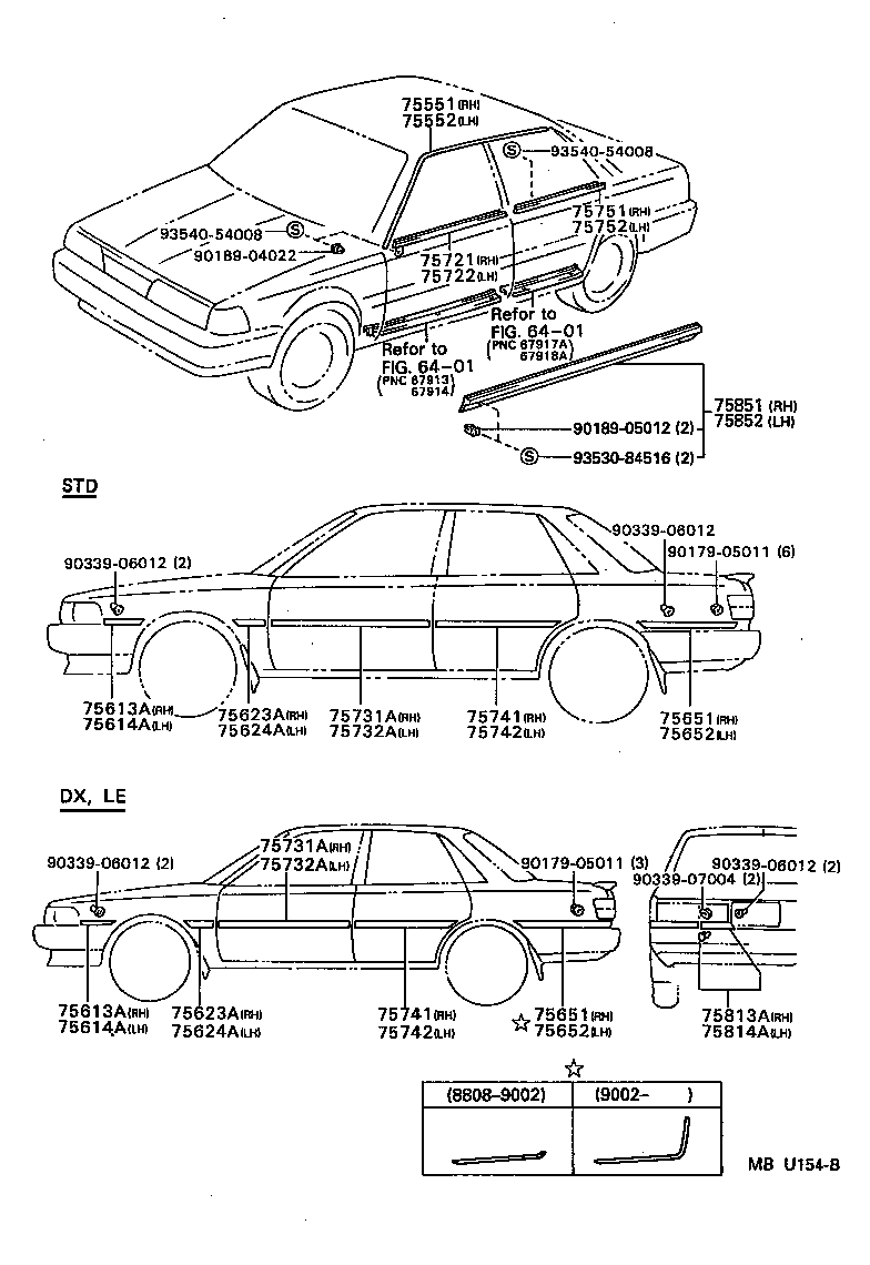  CAMRY JPP |  SIDE MOULDING