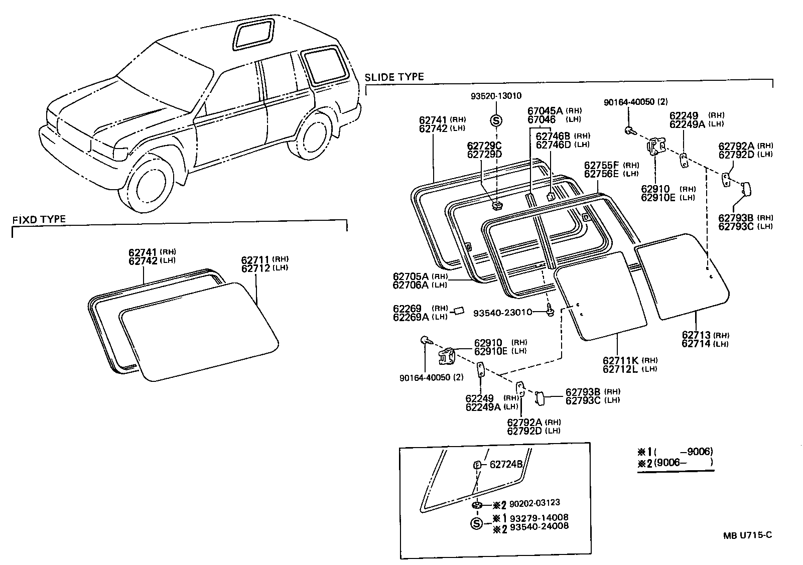  LAND CRUISER 80 |  SIDE WINDOW