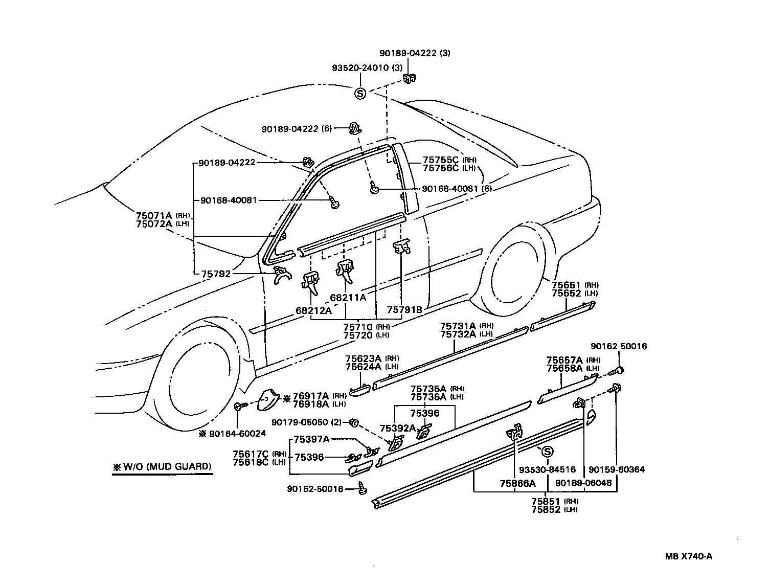  CAMRY NAP |  SIDE MOULDING