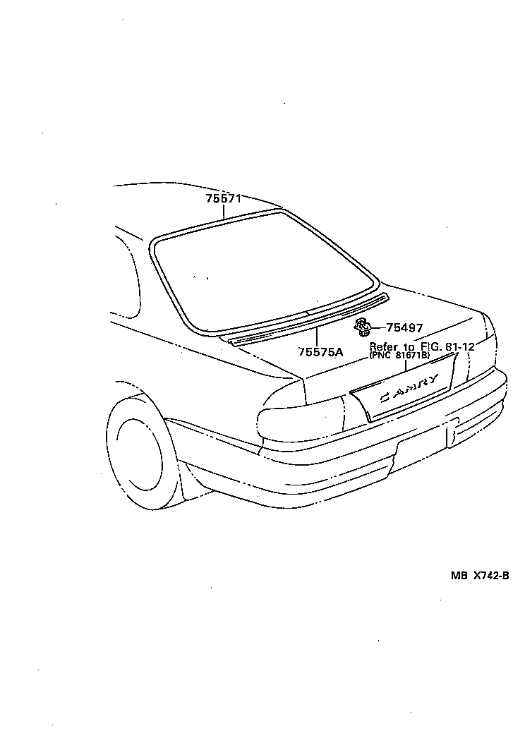  CAMRY NAP |  REAR MOULDING