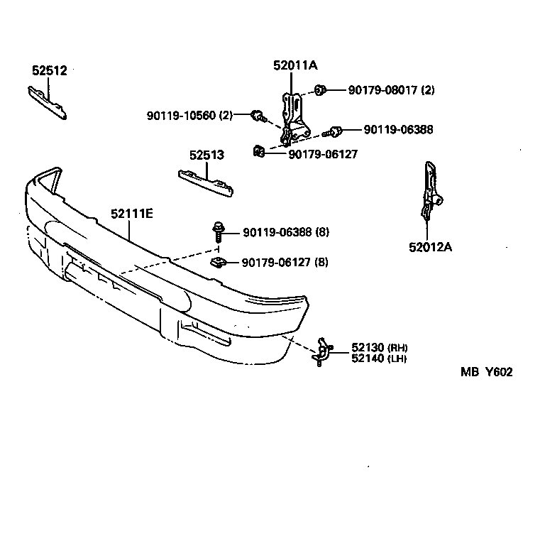  TACOMA |  FRONT BUMPER BUMPER STAY