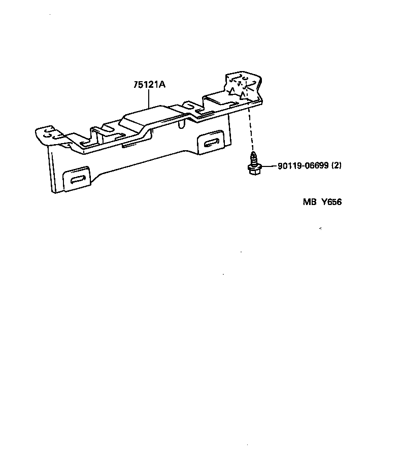  TACOMA |  TOOL BOX LICENSE PLATE BRACKET