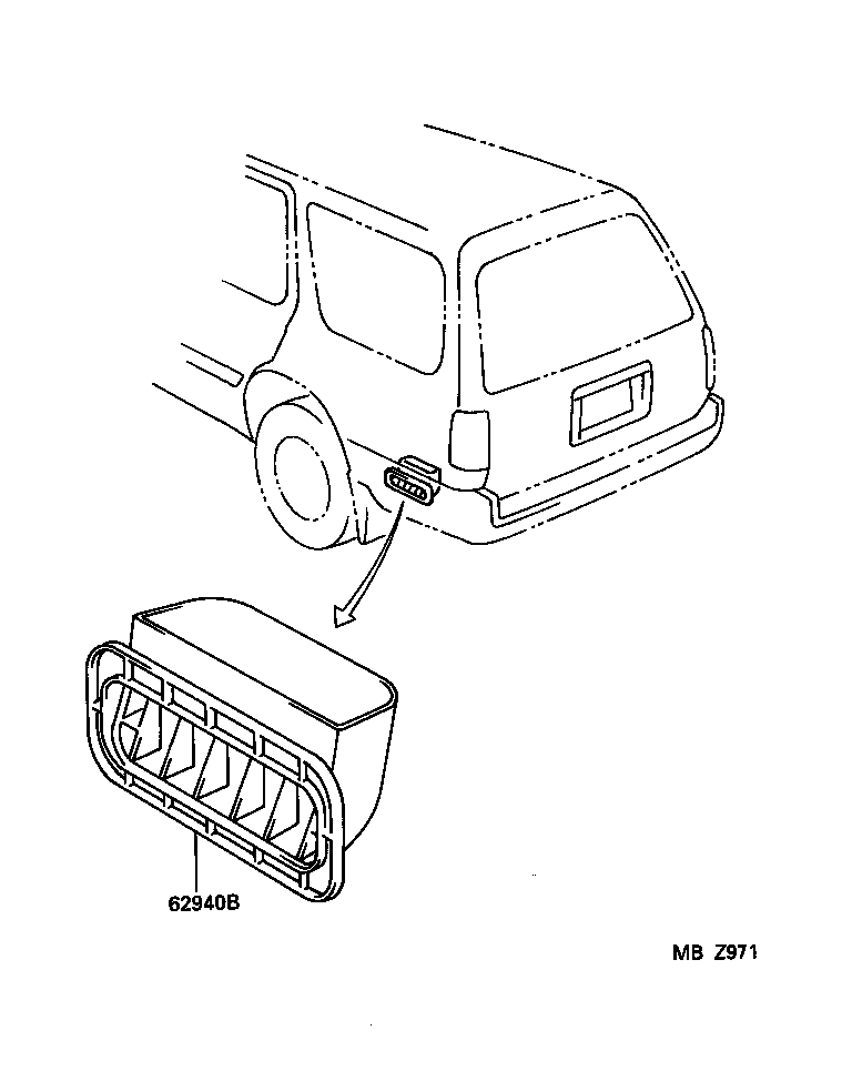  4RUNNER |  REAR VENTILATOR ROOF VENTILATOR