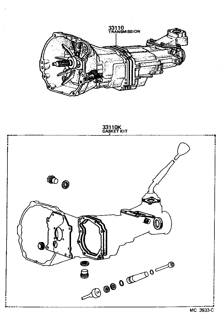  PICKUP |  TRANSAXLE OR TRANSMISSION ASSY GASKET KIT MTM