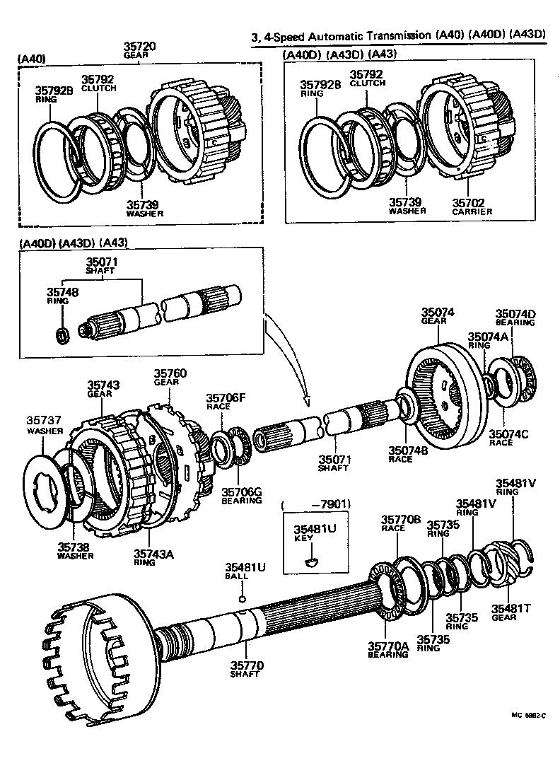  PICKUP |  PLANETARY GEAR REVERSE PISTON COUNTER GEAR ATM