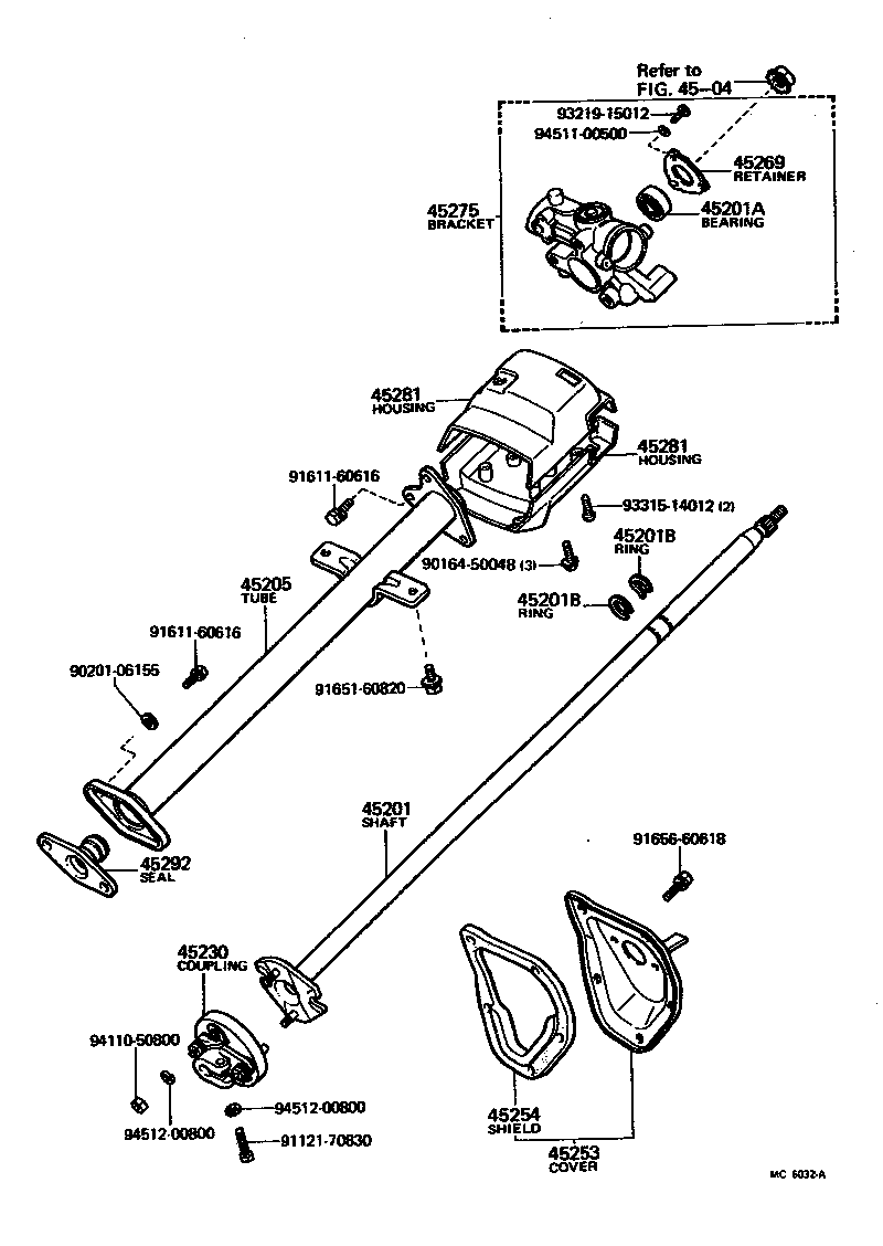  PICKUP |  STEERING COLUMN SHAFT