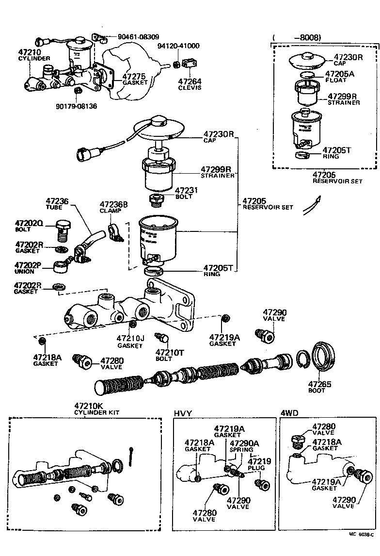  PICKUP |  BRAKE MASTER CYLINDER
