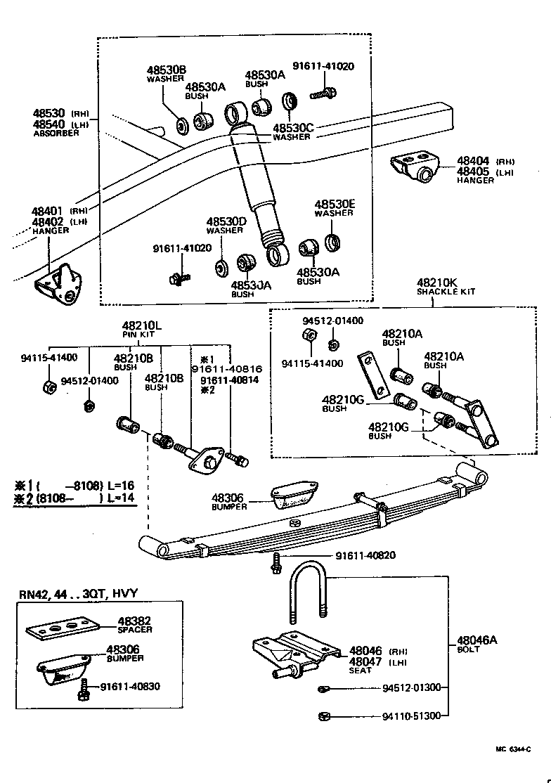  PICKUP |  REAR SPRING SHOCK ABSORBER