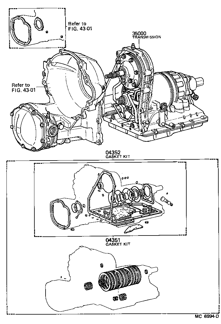  TERCEL |  TRANSAXLE OR TRANSMISSION ASSY GASKET KIT ATM