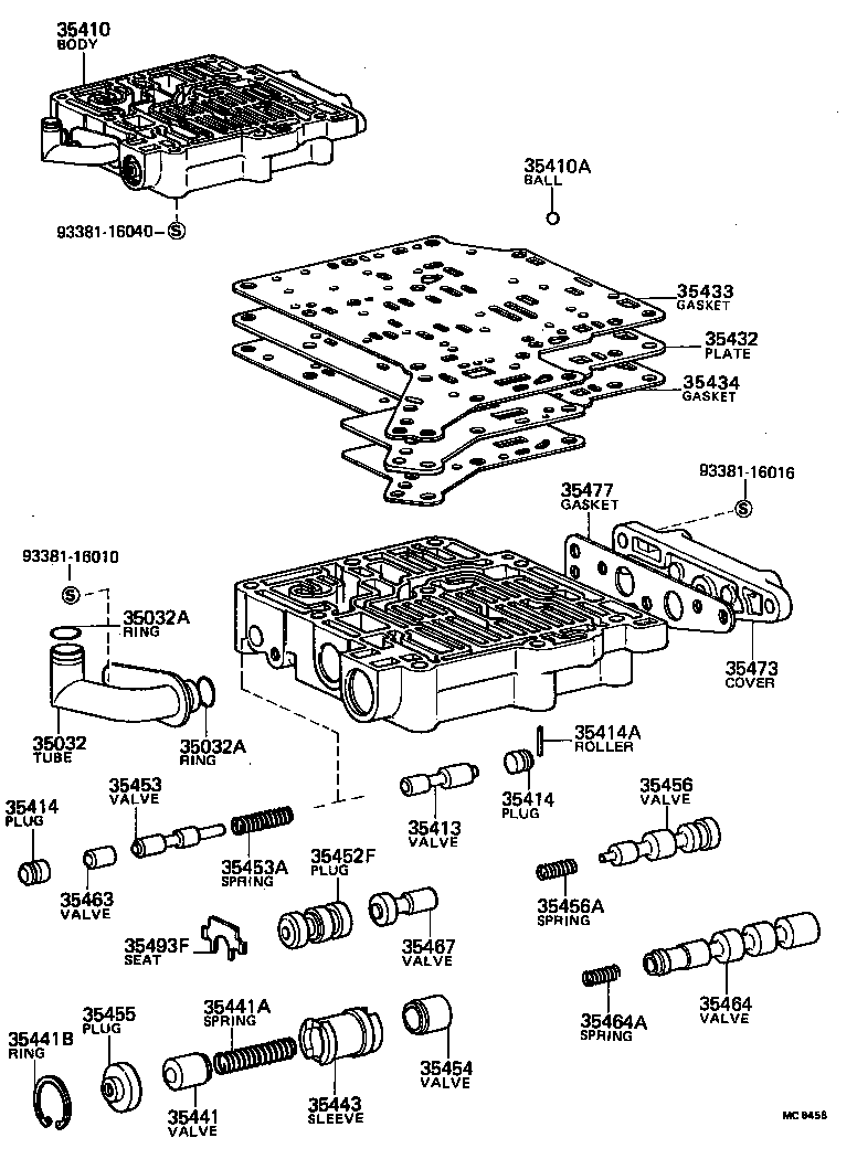  TERCEL |  VALVE BODY OIL STRAINER ATM