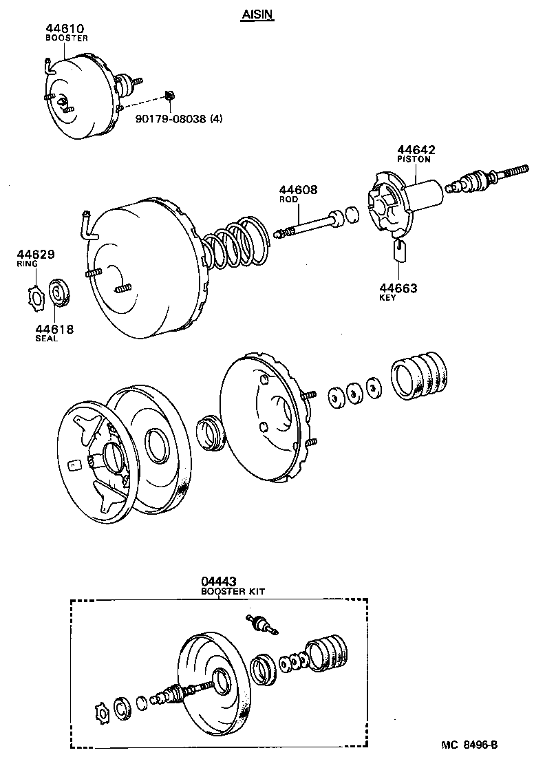  TERCEL |  BRAKE BOOSTER VACUUM TUBE