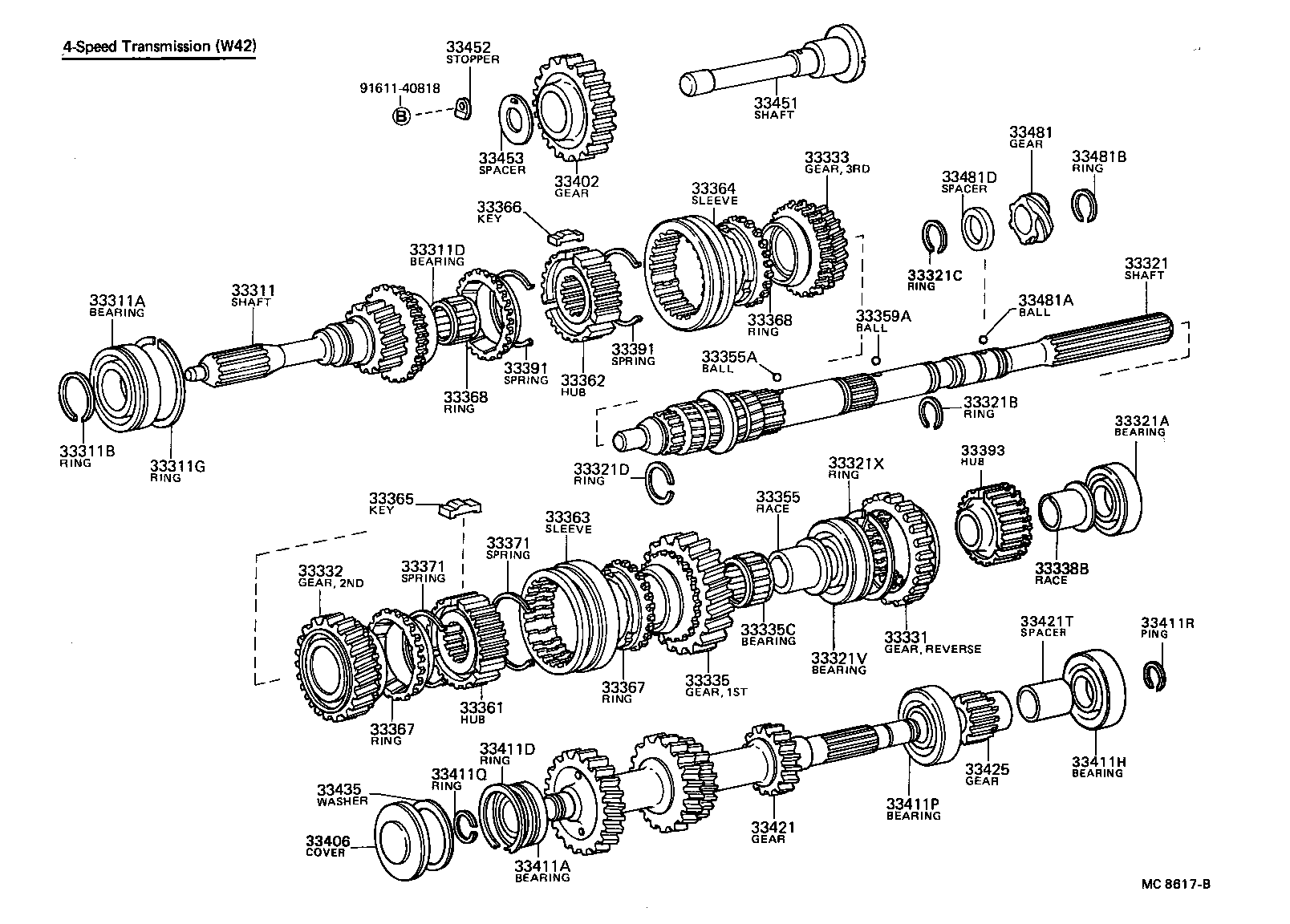  4 RUNNER TRUCK |  TRANSMISSION GEAR MTM