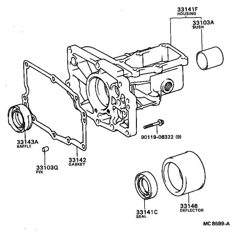  TERCEL |  EXTENSION HOUSING MTM