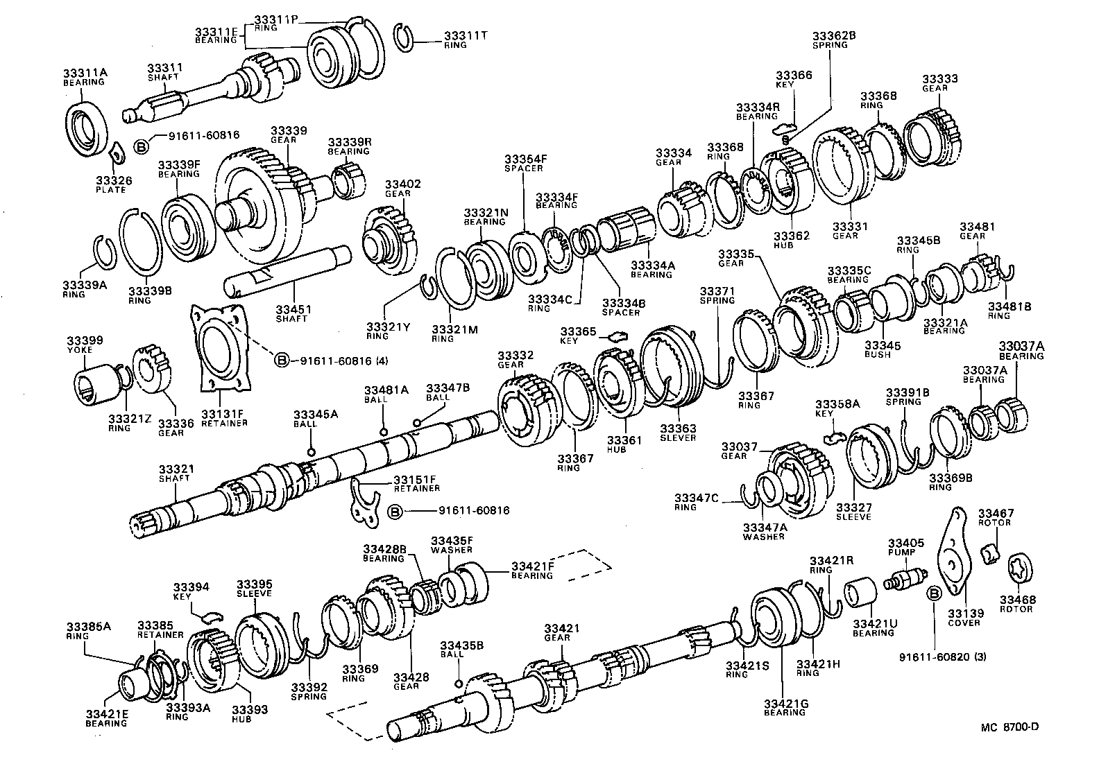  TERCEL |  TRANSMISSION GEAR MTM