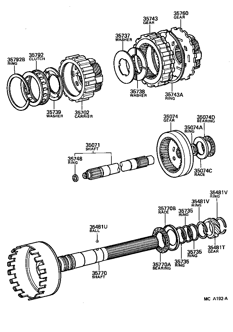  VAN |  PLANETARY GEAR REVERSE PISTON COUNTER GEAR ATM