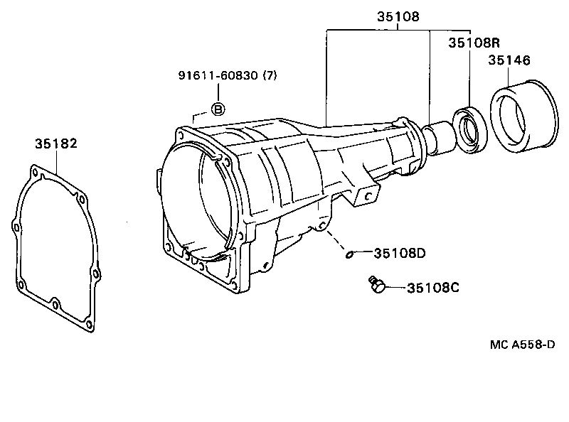  TERCEL |  EXTENSION HOUSING ATM
