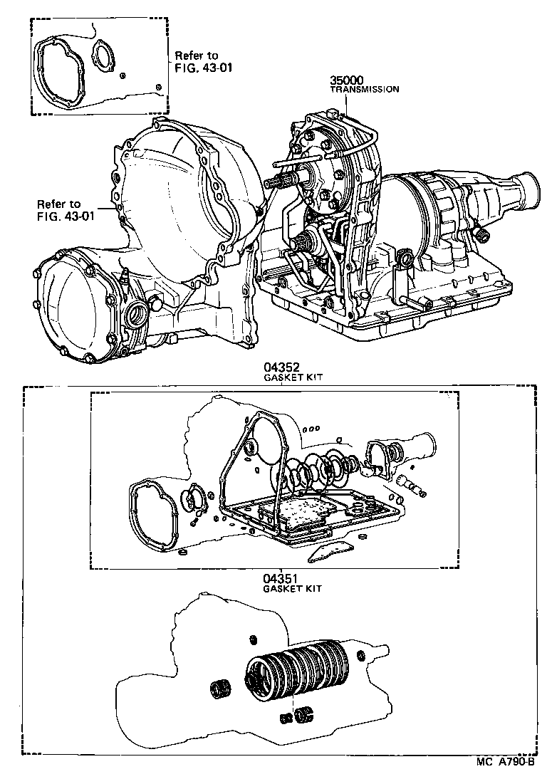  TERCEL |  TRANSAXLE OR TRANSMISSION ASSY GASKET KIT ATM