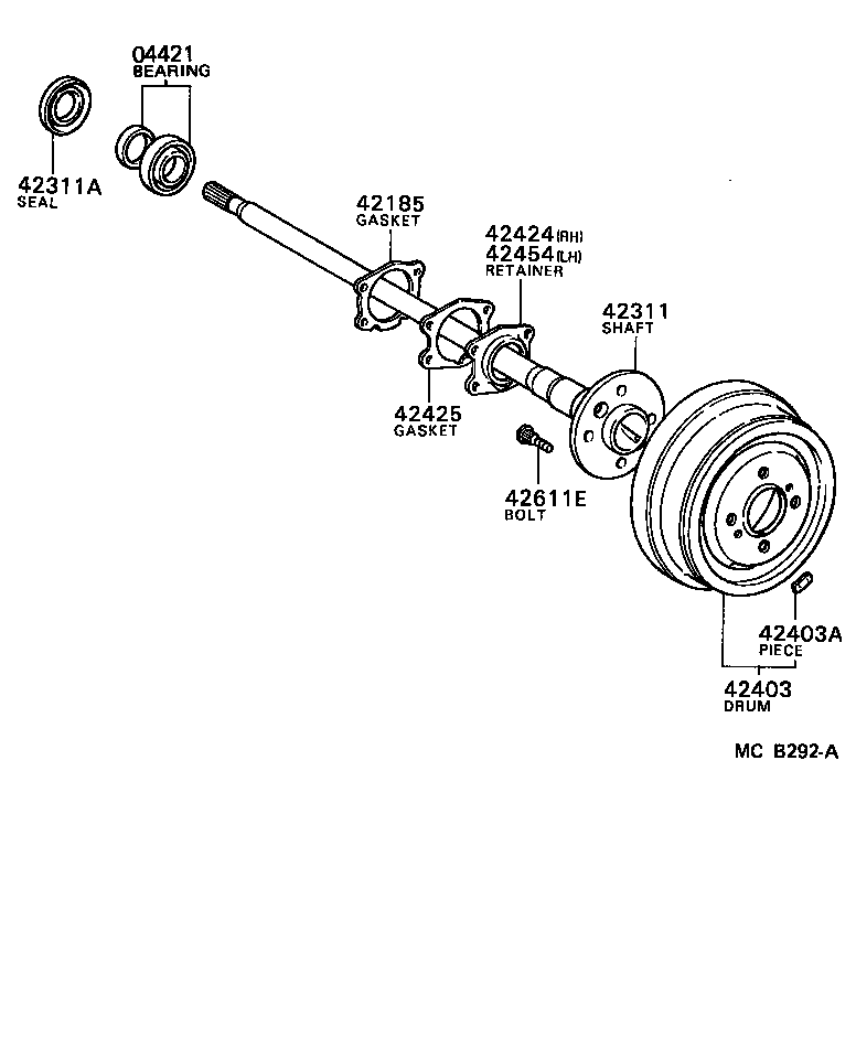  CRESSIDA |  REAR AXLE SHAFT HUB