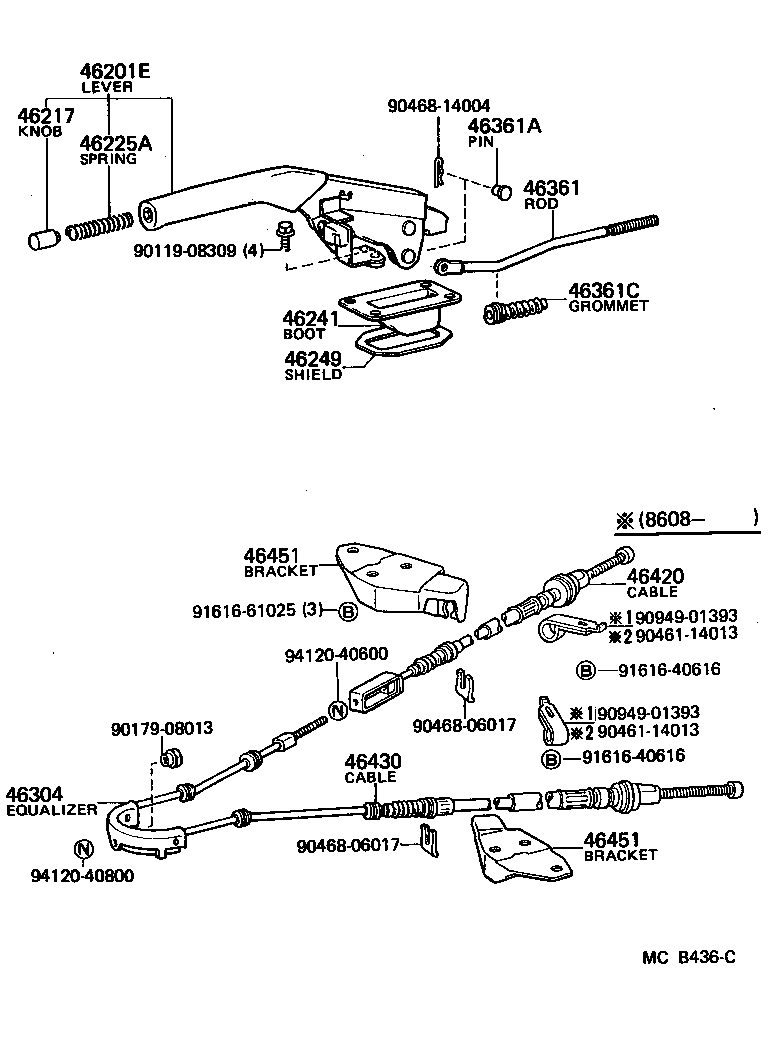  CRESSIDA |  PARKING BRAKE CABLE