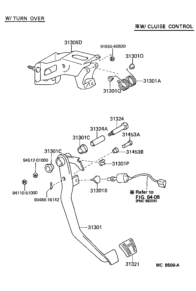  CRESSIDA |  CLUTCH PEDAL FLEXIBLE HOSE