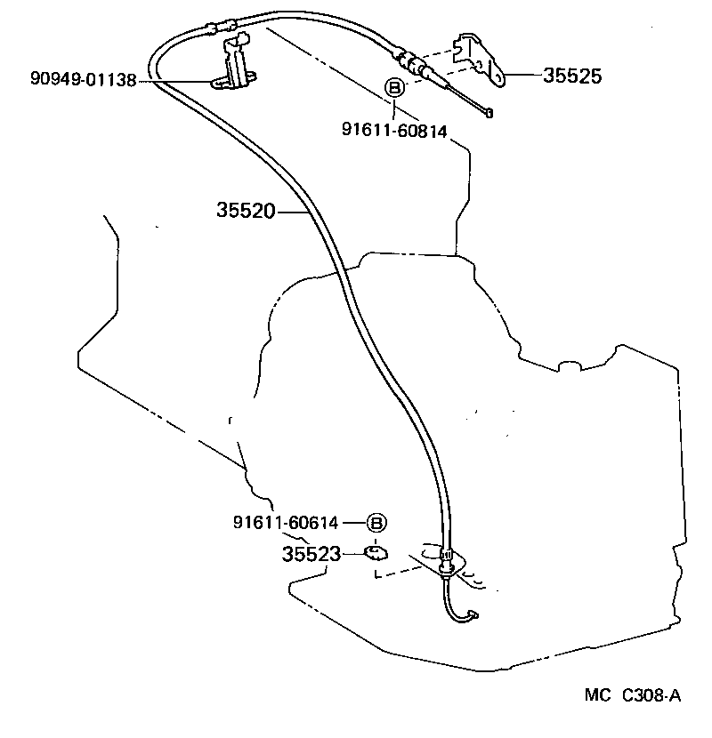  MR2 |  THROTTLE LINK VALVE LEVER ATM