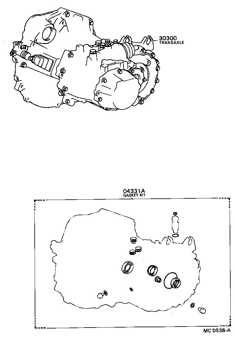  CAMRY |  TRANSAXLE OR TRANSMISSION ASSY GASKET KIT MTM