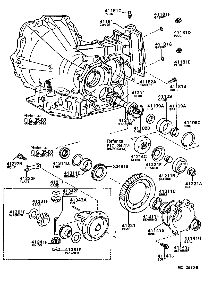  CAMRY NAP |  FRONT AXLE HOUSING DIFFERENTIAL