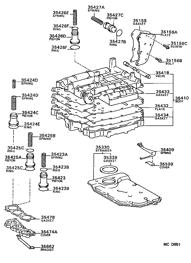  MR2 |  VALVE BODY OIL STRAINER ATM