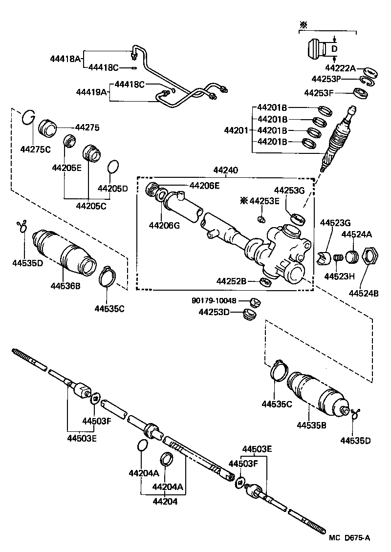 TERCEL |  FRONT STEERING GEAR LINK
