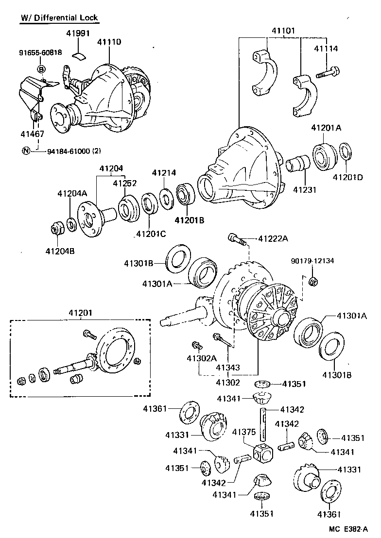  LAND CRUISER 62 |  REAR AXLE HOUSING DIFFERENTIAL
