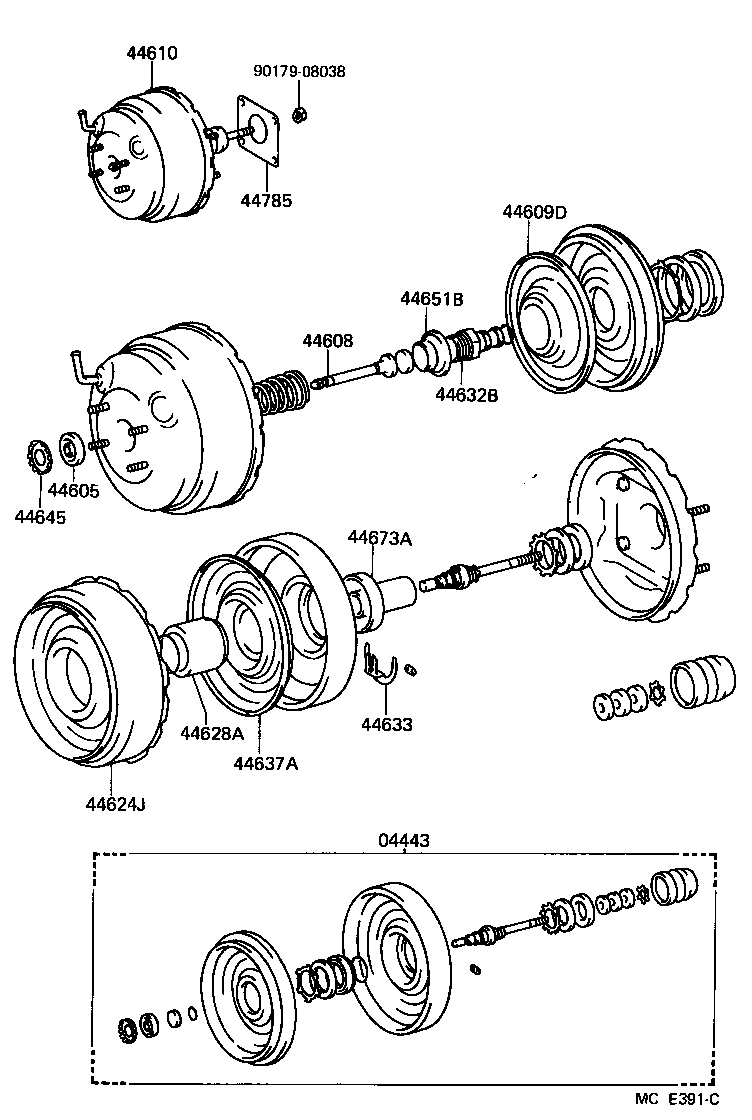  LAND CRUISER 62 |  BRAKE BOOSTER VACUUM TUBE
