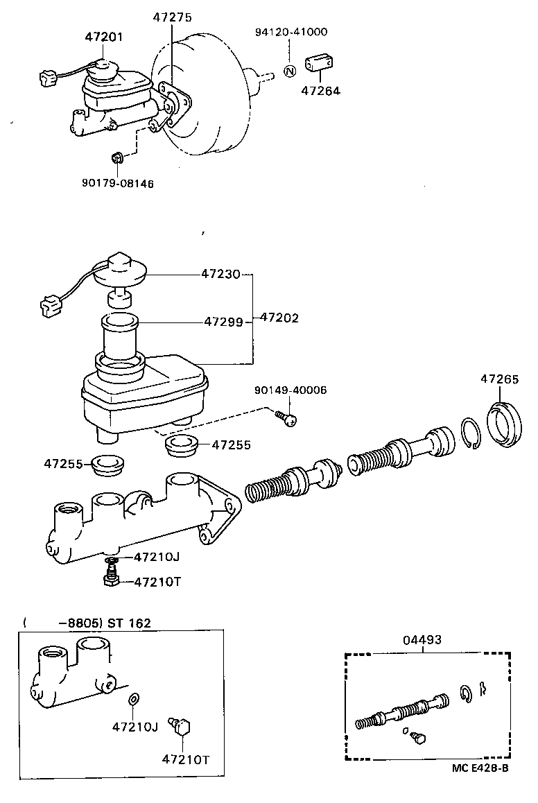  CELICA |  BRAKE MASTER CYLINDER