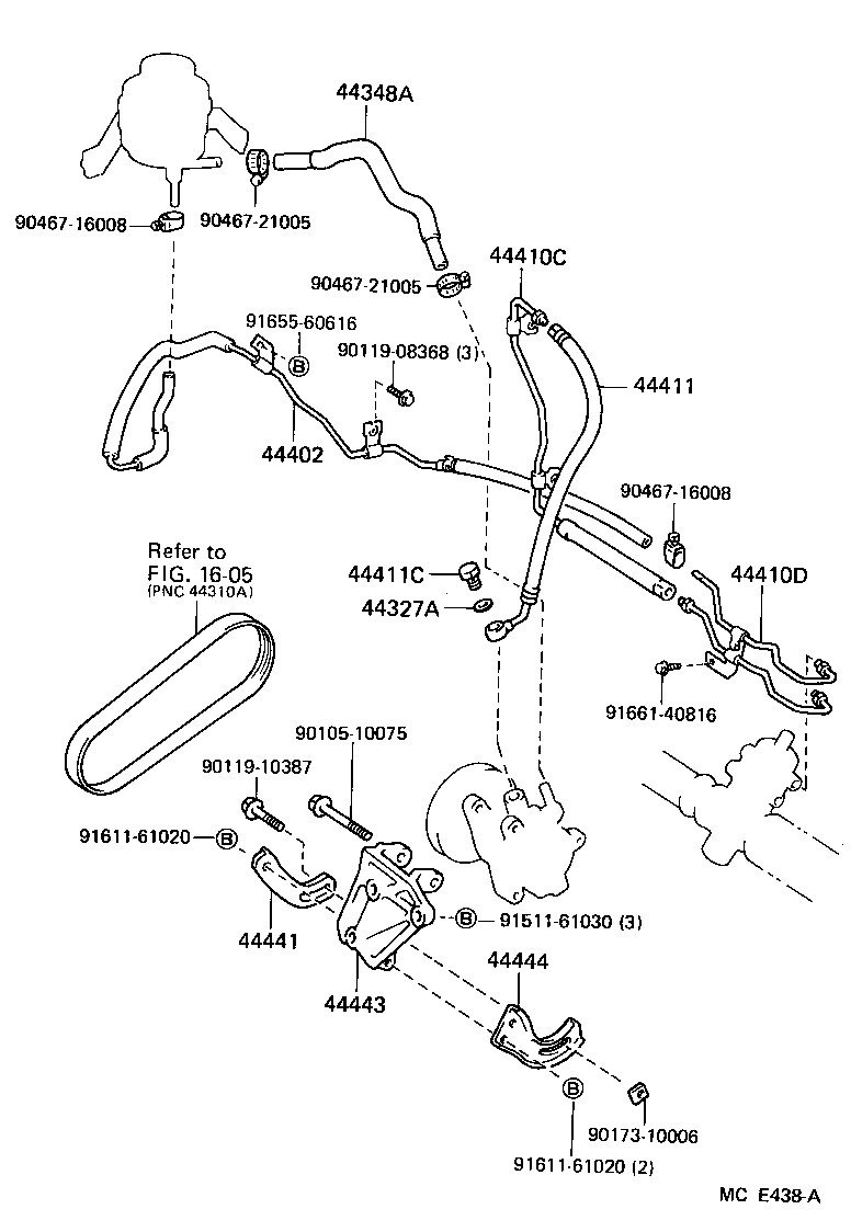  CELICA |  POWER STEERING TUBE