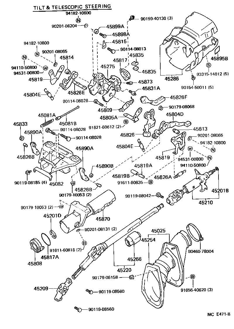  CELICA |  STEERING COLUMN SHAFT