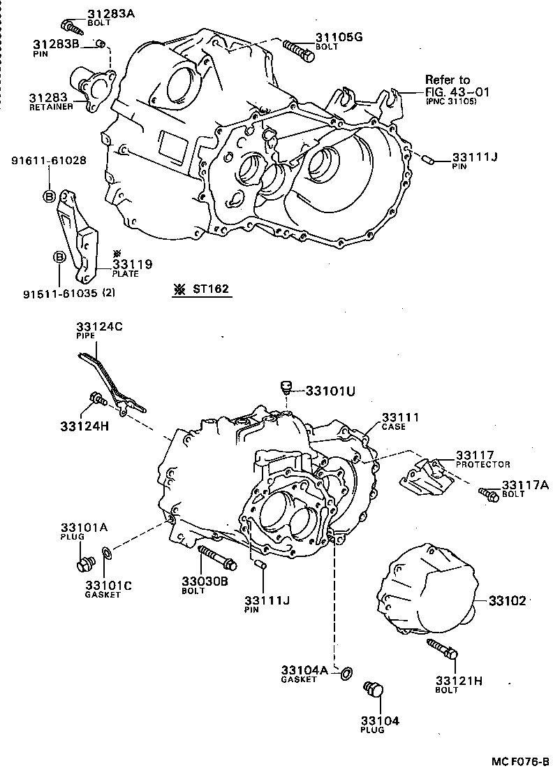  CELICA |  CLUTCH HOUSING TRANSMISSION CASE MTM