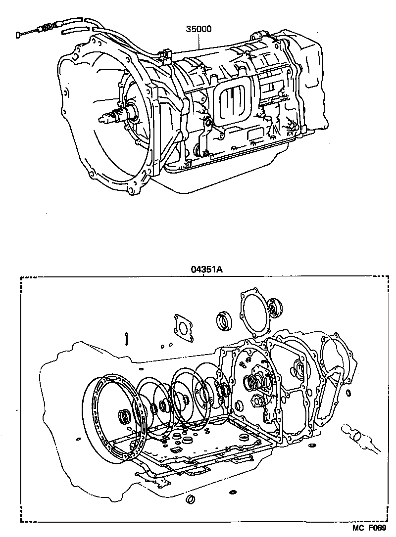  LAND CRUISER 62 |  TRANSAXLE OR TRANSMISSION ASSY GASKET KIT ATM