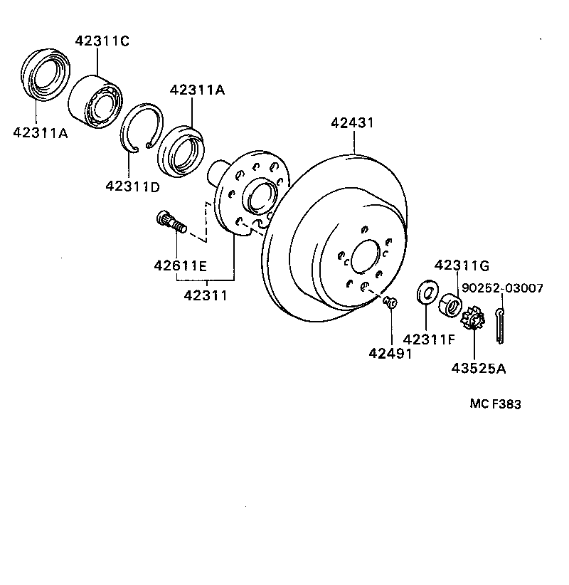  CELICA |  REAR AXLE SHAFT HUB