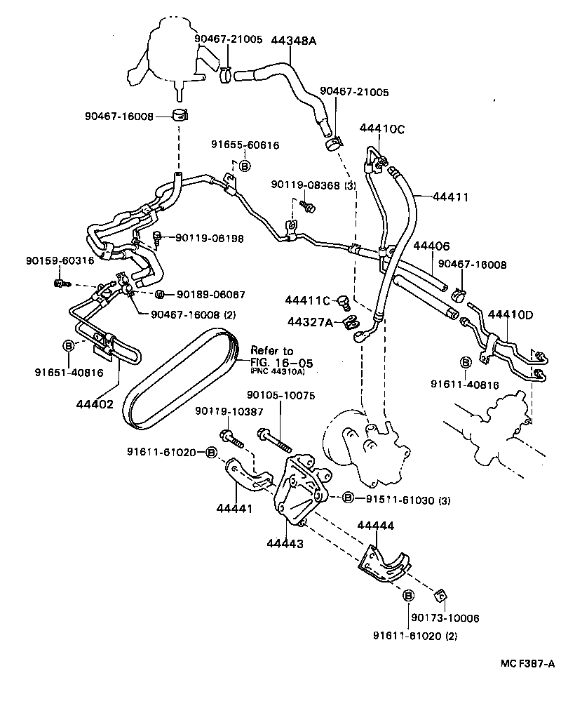  CELICA |  POWER STEERING TUBE