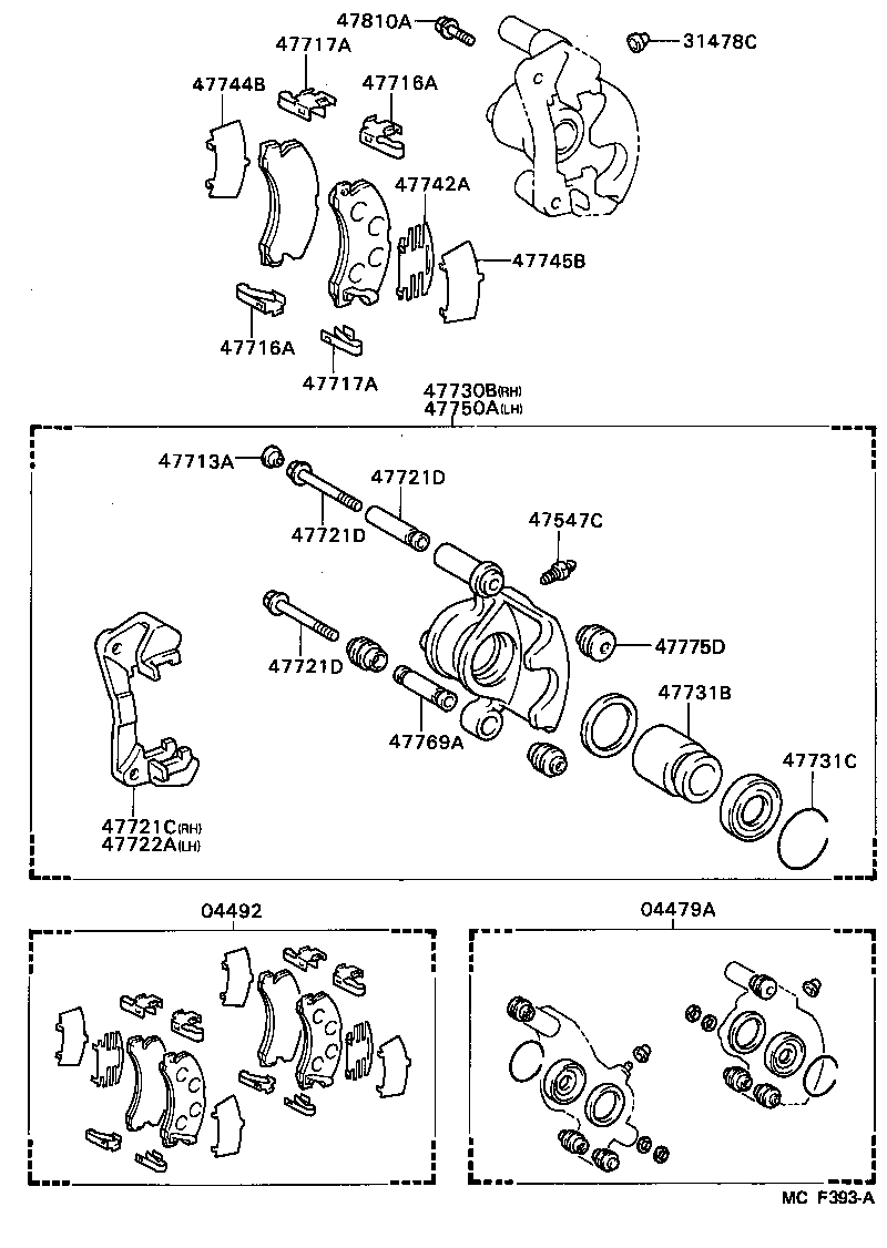  CELICA |  REAR DISC BRAKE CALIPER DUST COVER