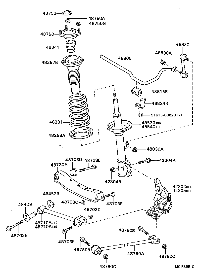  CELICA |  REAR SPRING SHOCK ABSORBER