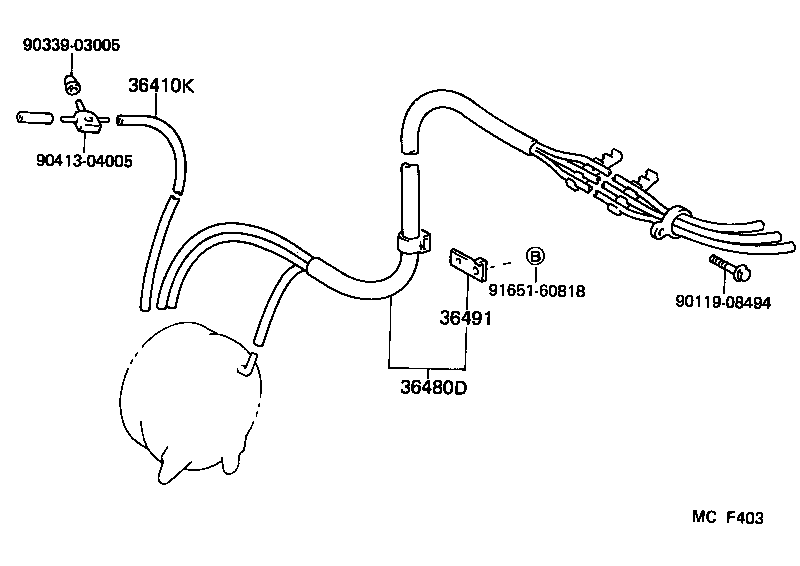  CAMRY |  TRANSFER VACUUM PIPING