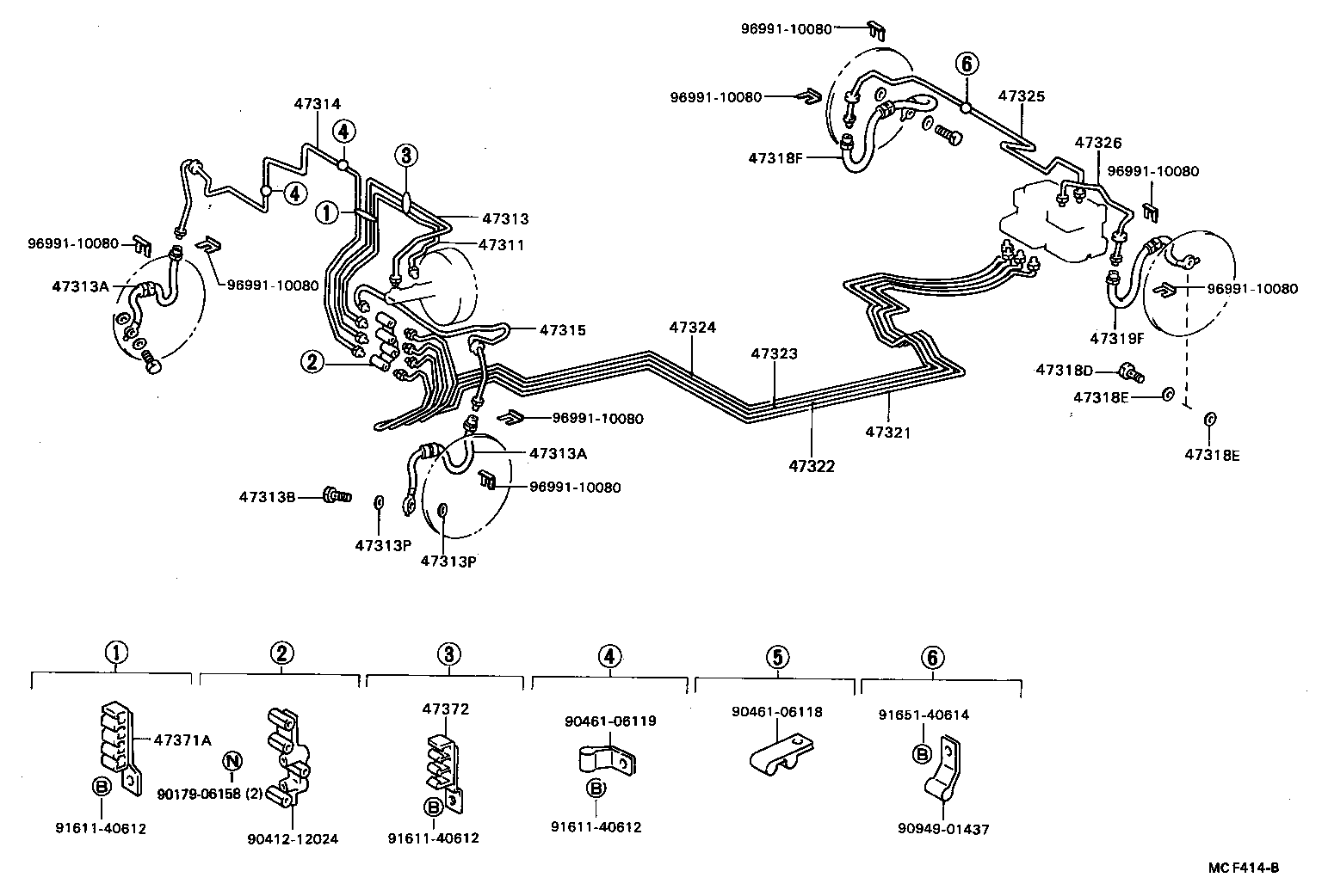  CELICA |  BRAKE TUBE CLAMP