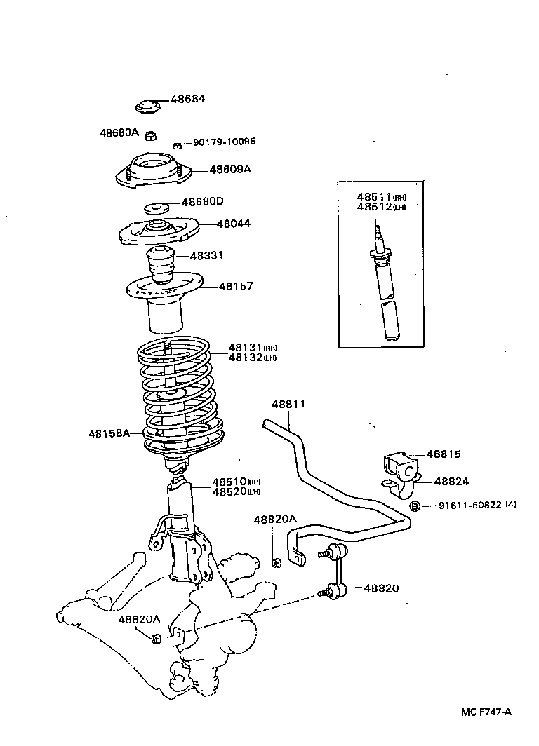  CELICA |  FRONT SPRING SHOCK ABSORBER