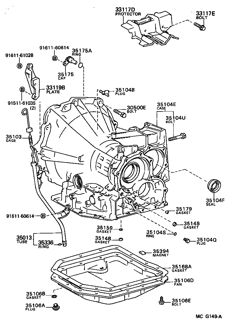  CAMRY JPP |  TRANSMISSION CASE OIL PAN ATM