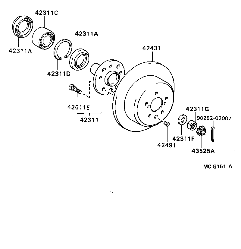  CAMRY JPP |  REAR AXLE SHAFT HUB